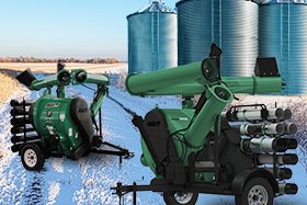 AGI grain vacs offer efficient and easy bin cleanout